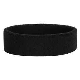 OnUpgo - Juego de muñequeras y banda para la cabeza, multiusos, absorbe el sudor y humedad, Z1 - Black