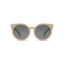 KOMONO Lulu Jr. XS Kids Cat Eye Sunglasses with UV Protection and Scratch Resistant Lenses for Babies, Toddlers, Unisex Girls and Boys Ages 1-2, vanilla