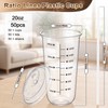 50 Set 20oz Ratio Lines Plastic Cups with Sip Lids