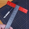 T Square Ruler Aluminum Alloy Accurate Scale Multifunctional Portable Woodworking