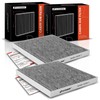 A-Premium 2-PC Cabin Air Filter with Activated Carbon Compatible with