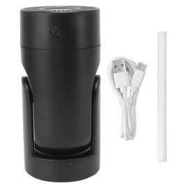 Portable Mini Humidifier USB Automatic Rotating Super Quiet Small Desktop Cool Mist Humidifier for Bedroom Office Car Travel Black
