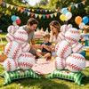 2 PCS Giant Baseball Balloons, Self Standing Baseball Party Decorations