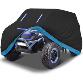 NEVERLAND Kids Ride-On Toy Car Cover - Heavy Duty 420D Waterproof All-Weather Protection for Power Wheels Jeep & Toddler Electric Vehicles - Universal Fit with 3 Reflective Strips