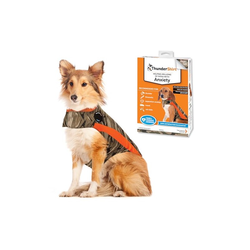 ThunderShirt for Dogs, Large, Camo Polo - Dog Anxiety Vest