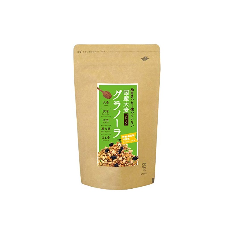 Ogawa Iyaku Japanese Barley Granola, 8.8 oz (250 g)