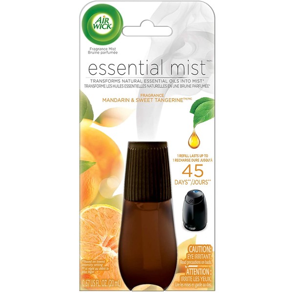 Air Wick Essential Oils Diffuser Mist Refill, Mandarin & Sweet Orange, 1ct, Air Freshener