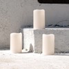 NONNO&ZGF 3 X 5'' Outdoor Waterproof Flameless Candles, 3 Pack,