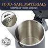 Elite Gourmet Dual Voltage 120-230V, Travel Double Wall Insulated Cool-Touch,