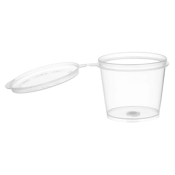 EcoQuality [800 Pack 1 Oz Leak Proof Plastic Condiment Souffle