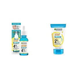 Garnier Express Aclara Serum Anti Acne 30 ml  Garnier Express Aclara Exfoliante Anti Acne 150 ml                                                      