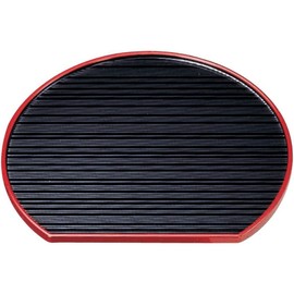 J-kitchens 9 inch Ranbi Half Moon Bon Tray (Tray Tray), Kurobuchi Tenshu, Made in Japan