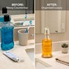 BONLONG Glass Mouthwash Dispenser for Bathroom, Clear