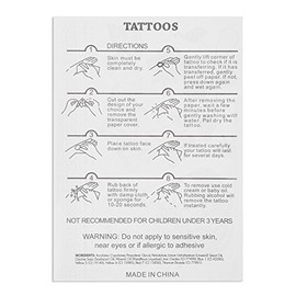 Etiqueta engomada del tatuaje temporal 5pcs Patrón de colores de plata dorada metálica mixta Pegatinas de tatuaje de brazo desechable