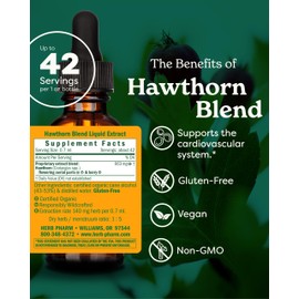 Herb Pharm Hawthorn Blend Liquid Extract for Cardiovascular and Circulatory Support, 1 Fl Oz