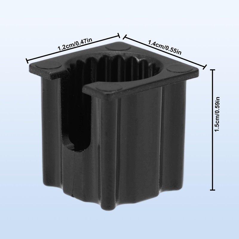 10pcs Shower Faucet Handle Insert, Plastic Shower Handle Replacement Parts