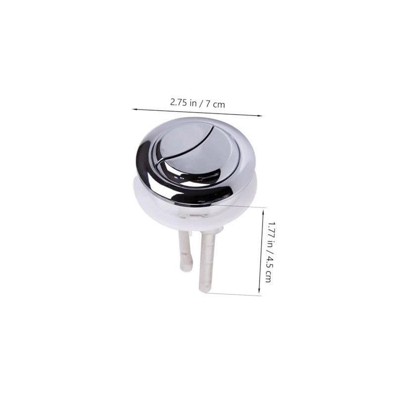 Tofficu Plastic Dual Flush Toilet Tank Push Button 48mm Thread