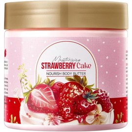 Strawberry Cake Nourishing Lotion Body Butter for Dry Skin Long-lasting Moisturizing Soothes Dryness Daily Body Care (1pcs)
