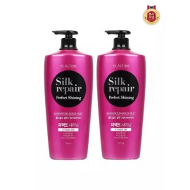 Elastin [엘라스틴]엘라스틴 실크리페어 퍼펙트 샤이닝 샴푸 1200ML x 2개 Elastin Silk Repair Perfect Shining Shampoo 1200ML x 2 [one color/free]