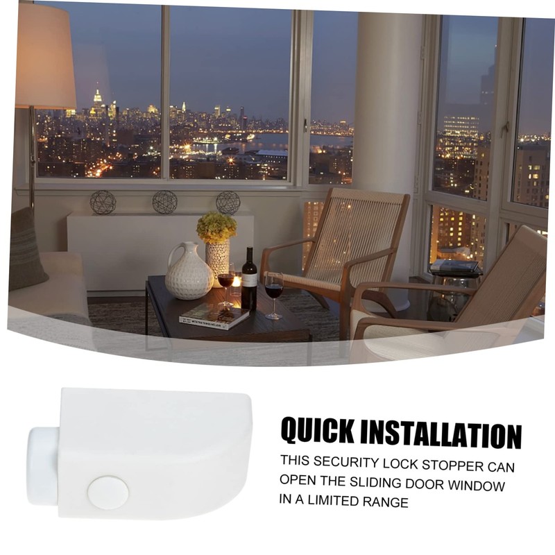 Gatuida 4Pcs Sliding Sash Stopper Window Safety Lock for Sliding