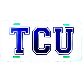 License Plate, NEW-TCU (Texas Christian Univ.) 5005
