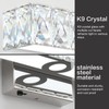 SOLFART Crystal Vanity Lights for Bathroom, 5 Color Adjustable Dimmable,16.5