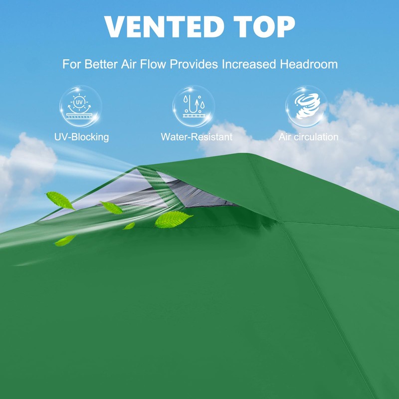 MASTERCANOPY 10x10 Durable Pop Up Canopy Tent with 1 Sidewall,