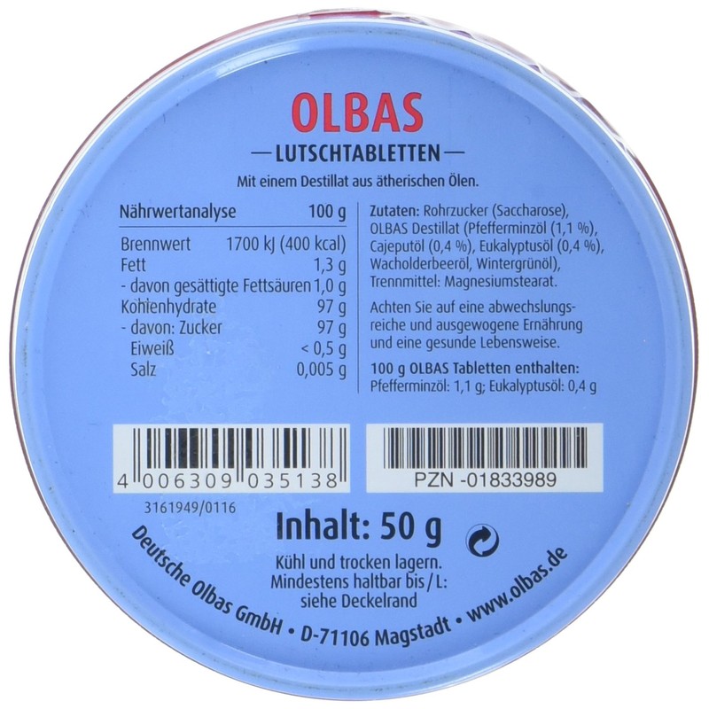 Olbas Lutschtabletten Klassik, 50g