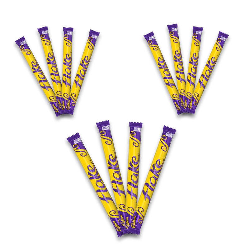Flake 32g Chocolate Bars (12 Pack) Bundle with Free Zuvo