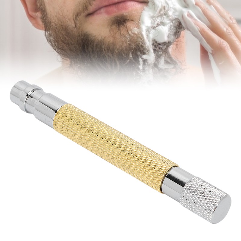 Old Fashioned Razor Handle Zinc Alloy Retro Long Handle Shave