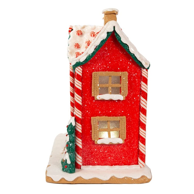 Kurt S. Adler Battery-Operated LED Music Box Gingerbread House, 9.5-Inch,