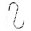 Garosa 4pcs S Ganchos de Acero Inoxidable ganchos en forma