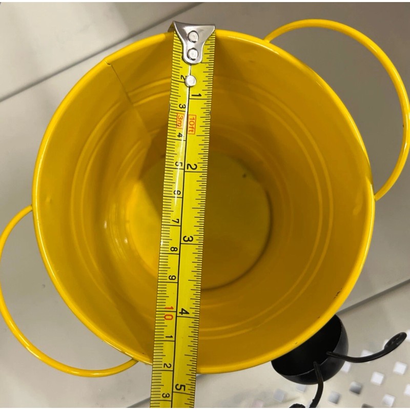 2- Garden Decorative 3D Metal Bee Buckets