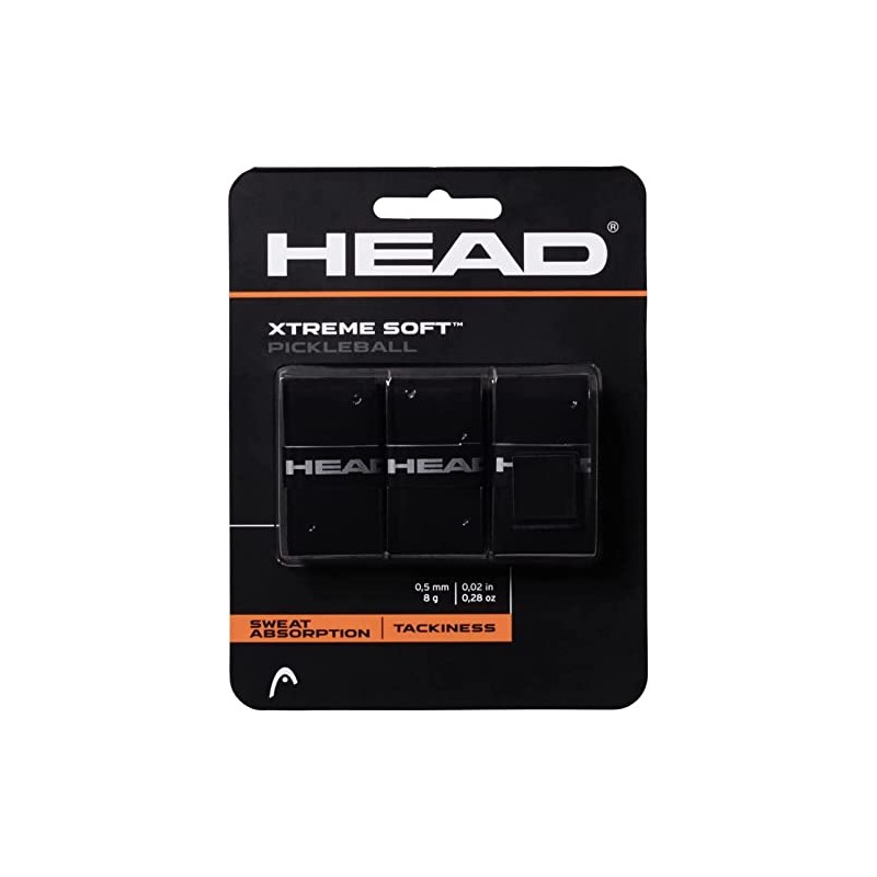 HEAD Extremesoft Pickleball Paddle Overgrip - Tacky Paddle Grip Tape