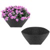 WALLFID 2PCS Hanging Basket Liners 14 Inch,Felt Basket Liner,Garden Basket