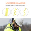 Coiled Lanyard with Buckle End, No Snag Design, Easily Attaches