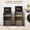 SOLEDI Laundry Hamper with Lid 100L Large & Tall Collapsible