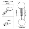 Aeaocvo 10 PCS Detachable Key Ring Quick Release Keychain, Heavy