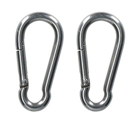 Carabina Carbine Hook Snap Shackle 6mm Marine Grade Stainless Steel 2 PACK