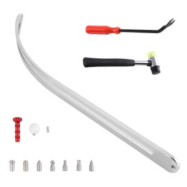 maXpeedingrods Car Dent Repair Kit, Paintless Car Dent Removal Tool, Car Dent Puller, Curved Rod Crowbar, Big Size Dent Rods, Car Front Fender Dings Remover