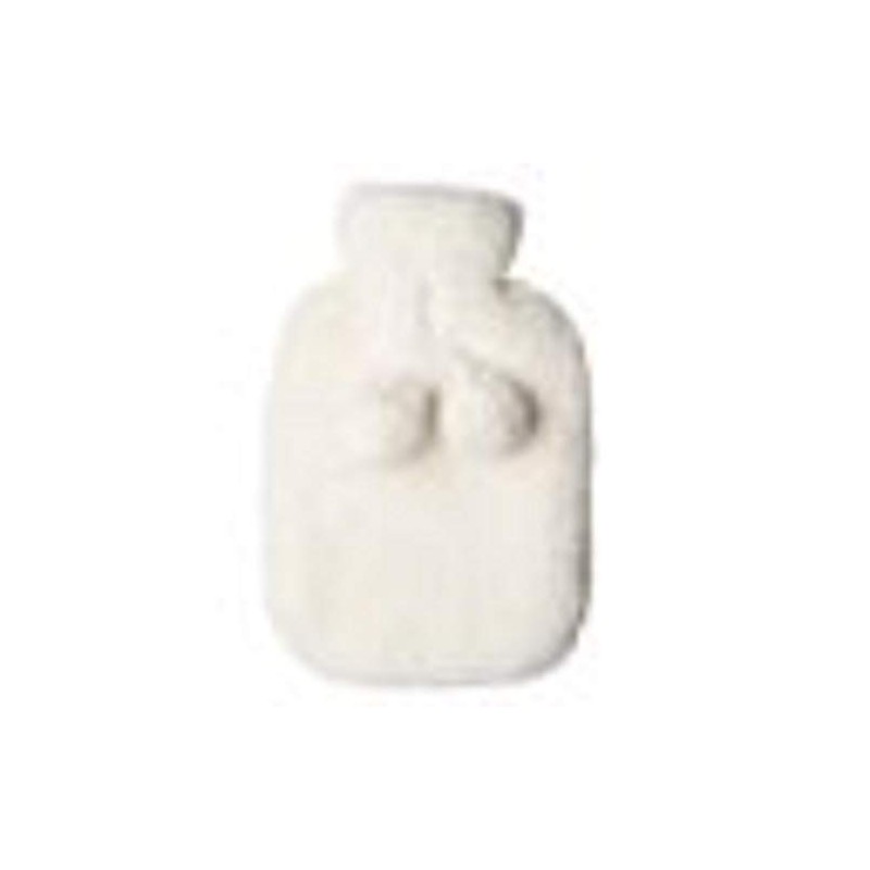 Fur Fur Pom Pom Bottle – White
