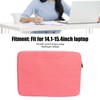 14.1‑15.4inch Laptop Hand Case Bag Metal Zipper Large Capacity Protective