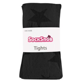 Sock Snob Women's Opaque Patterned Coloured Winter 80 Denier Tights Size 8-14 UK -