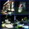 NYMPHY Solar Lights Outdoor Waterproof IP68, 56 LED 3 Lighting