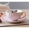 Jusalpha® Elegant Tea Cup and Saucer Set-Coffee Cup Set with