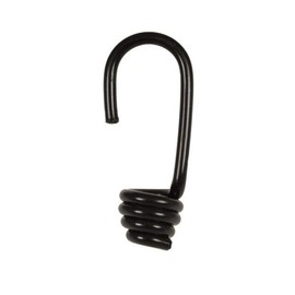 Dreamprint 50x Spiral Hooks Diameter 6 mm Black Expander Hook Expander Rope Tarpaulin Hook Spannfix Metal Hook Rubber Cord Tensioner