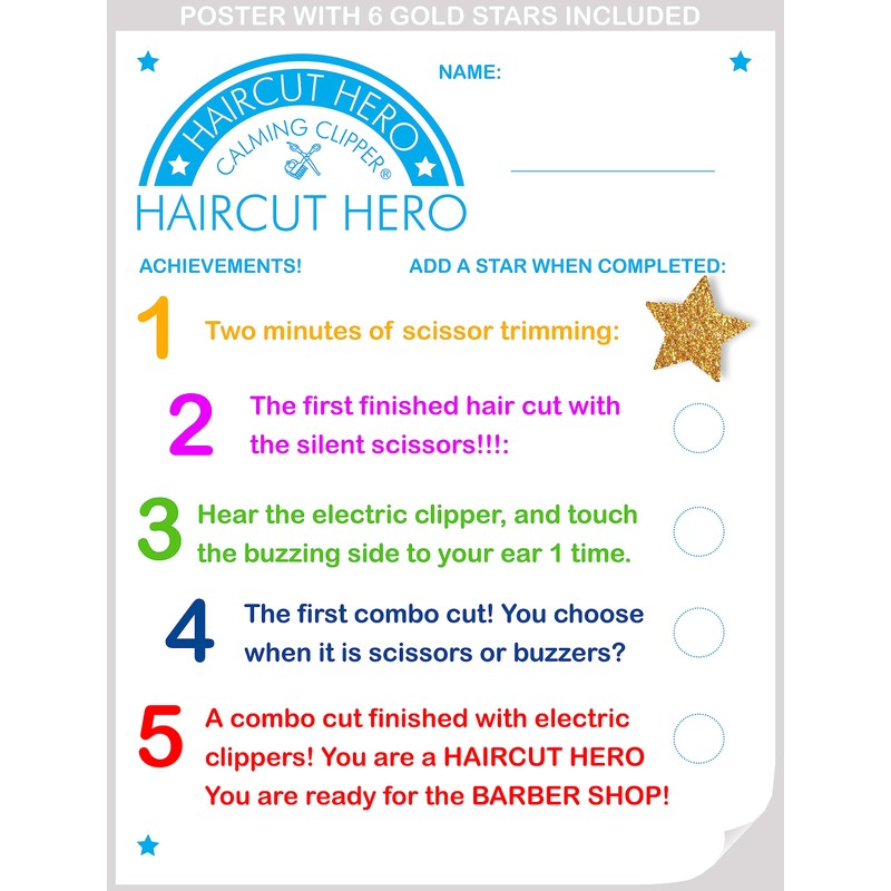 Haircut Hero Sensory Development Program with Baby Electric Clippers, Step