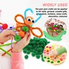 TOAOB 300 Pieces Pompoms 20 mm Small Green Pompom Fluffy