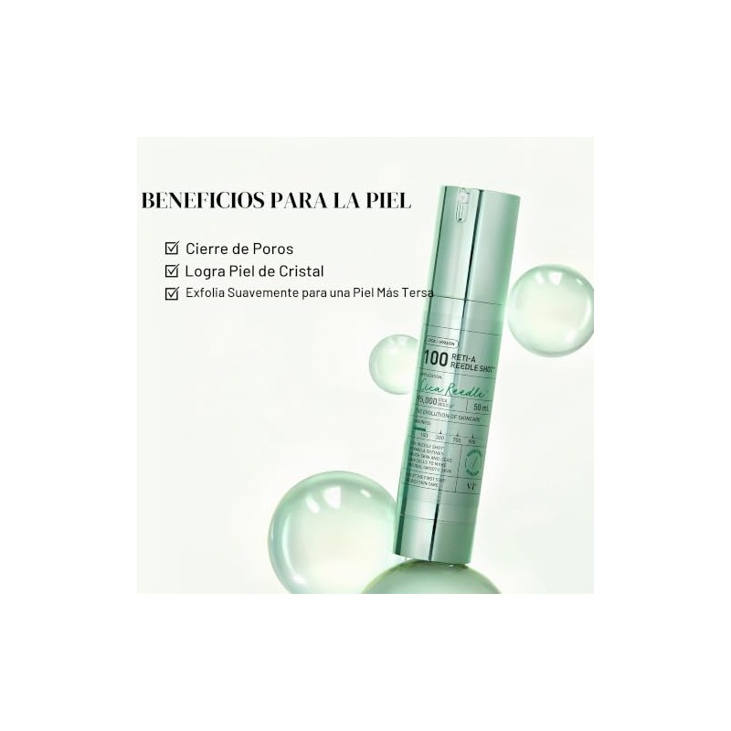 VT Reti-A Reedle Shot 100 Sérum Facial con Retinol, 50