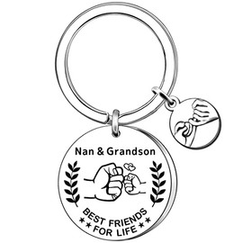 AMZQ Nan Gifts from Grandson Nan Birthday Gifts Christmas Mother's Day Gifts for Nan Nan Keyring Present
